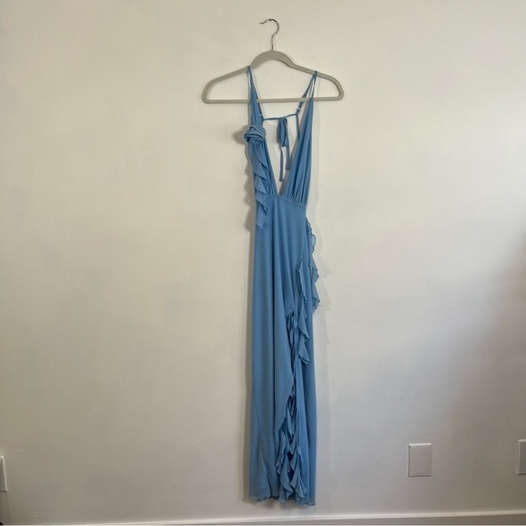 NWT Beginning Boutique Kalani Blue Maxi Dress Size 4 - Picture 6 of 10